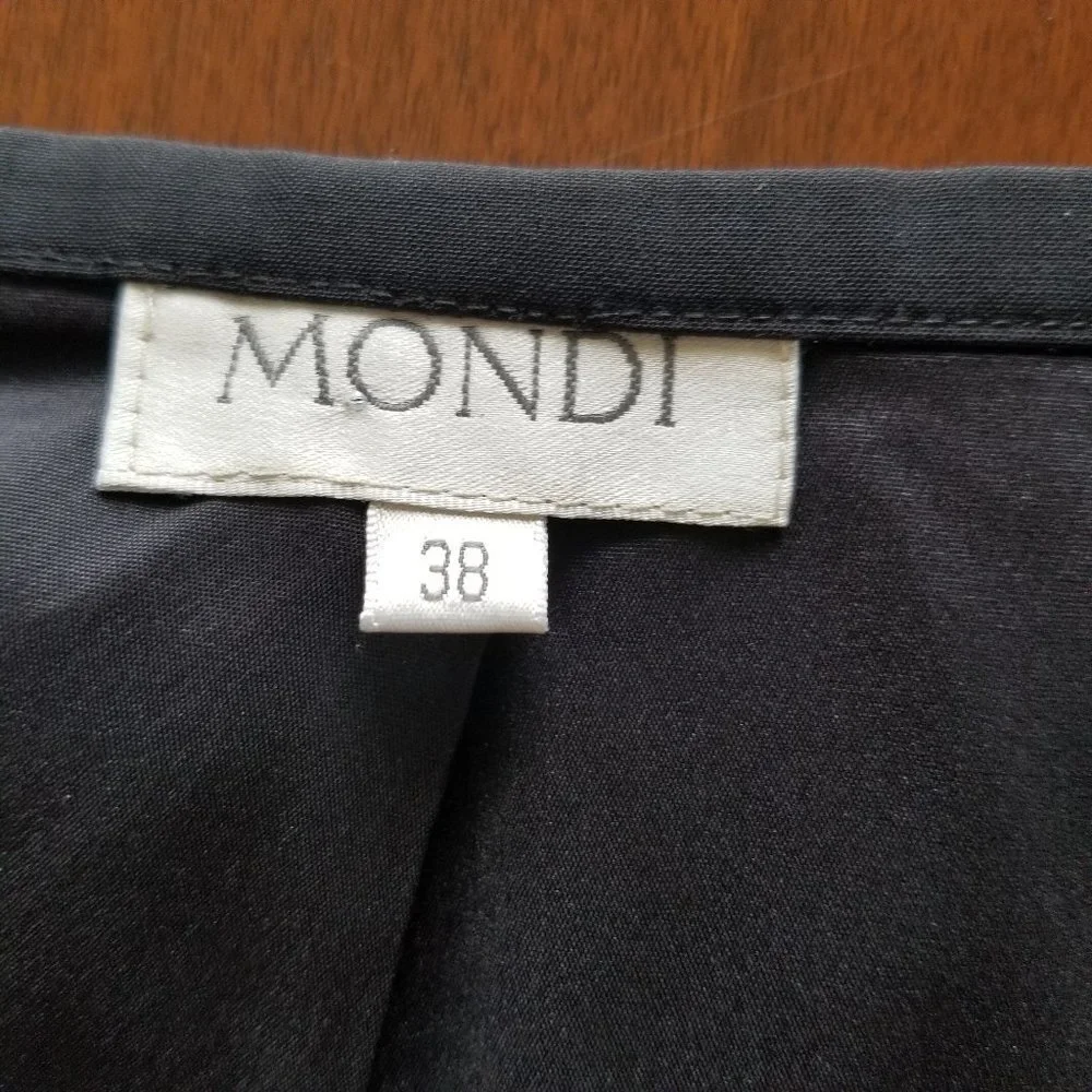 Mondi Black Pencil Skirt Made in Italy